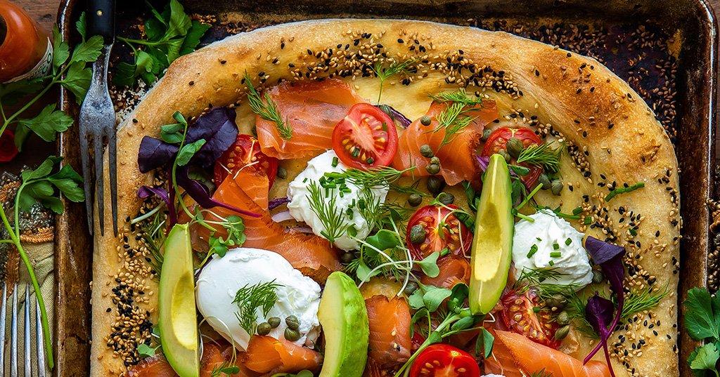 Salmon Breakfast Pizza Recipe